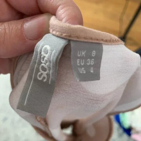 ASOS | Maternity Polka Dot Sleeveless Blouse Size 4 - Picture 6 of 7